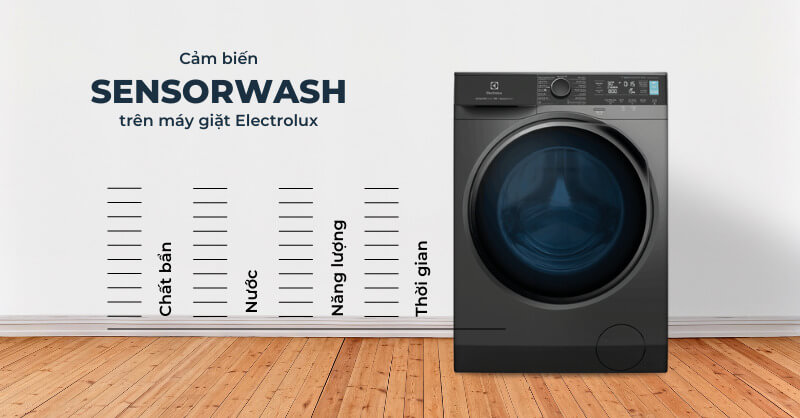 cam bien sensorwash tren may giat electrolux