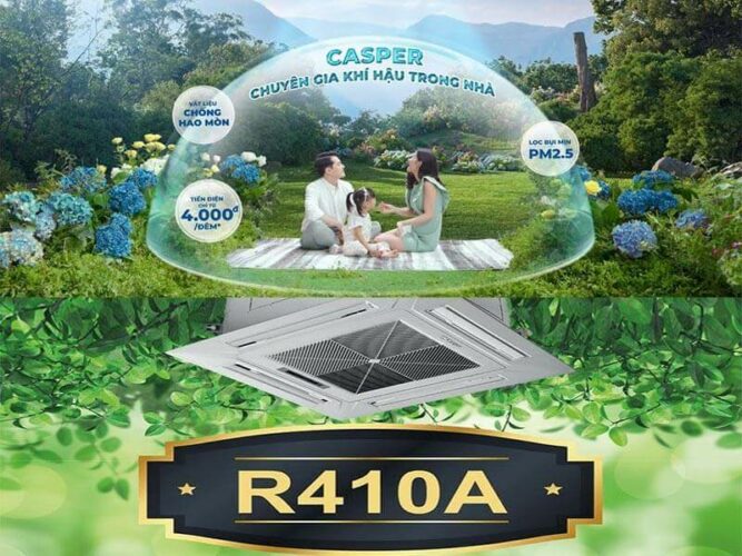 Điều hòa âm trần Casper tiết kiệm điện