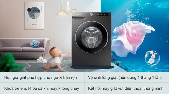 Kinh nghiệm sử dụng máy giặt ww90t634dln sv