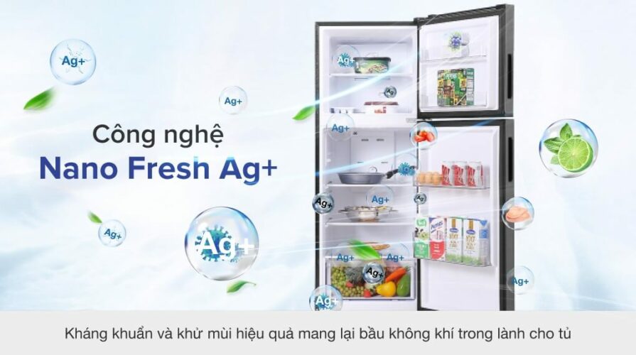 tu lanh aqua inverter 212 lit aqr t239fahb khu mui diet khuan