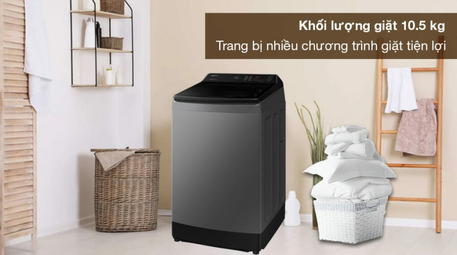 Ưu điểm và hạn chế máy giặt samsung wa10cg5745bdsv 