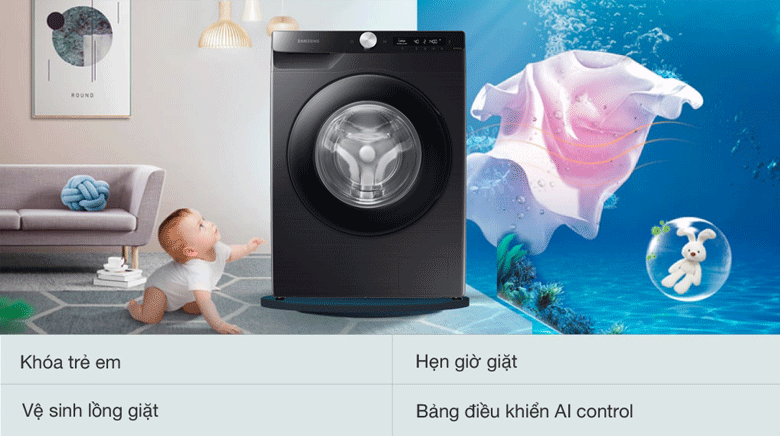 Công nghệ giặt hiện đại của máy giặt samsung