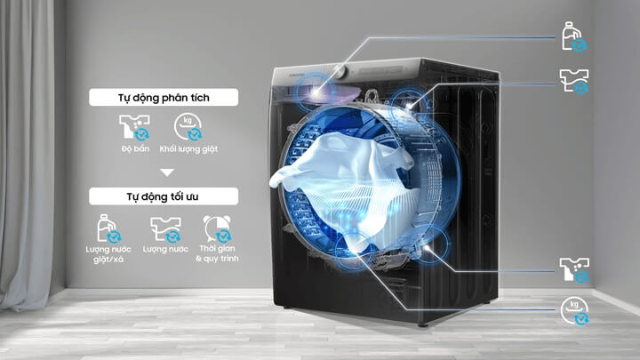 Công nghệ giặt sạch vượt trội của máy giặt Samsung