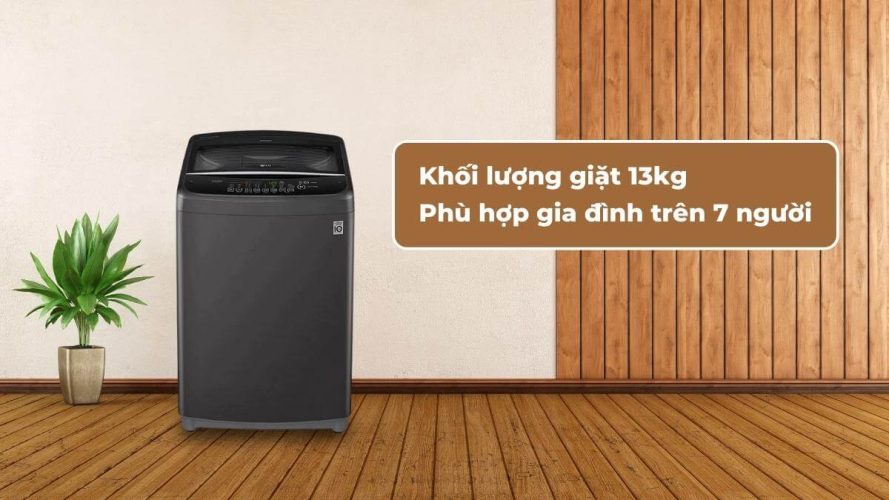 Khối lượng giặt lớn của máy giặt LG