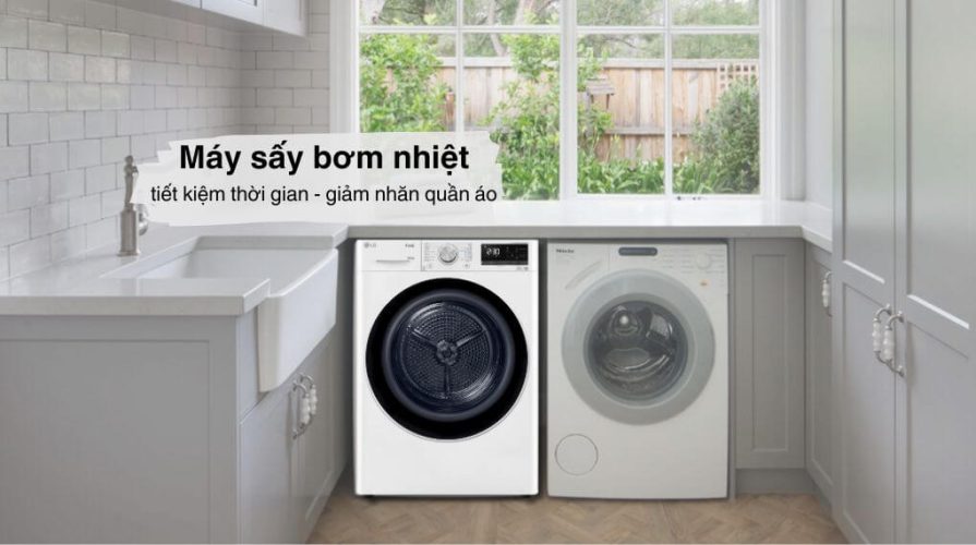 Máy sấy bơm nhiệt LG