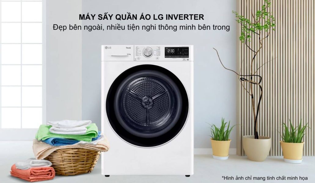 Máy sấy quần áo LG inverter
