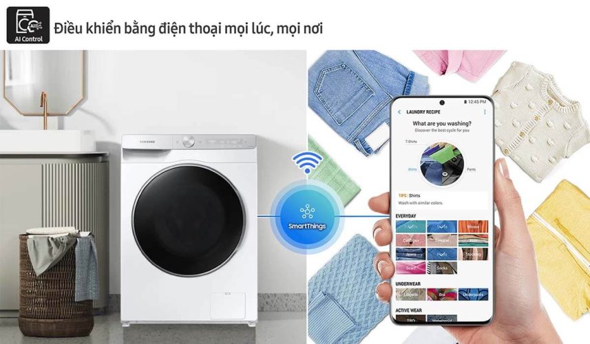 Tính năng thông minh của máy giặt LG