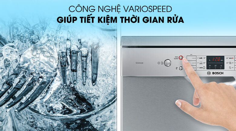 Rút ngắn thời gian rửa với tính năng VarioSpeed Plus Rút ngắn thời gian rửa với tính năng VarioSpeed Plus