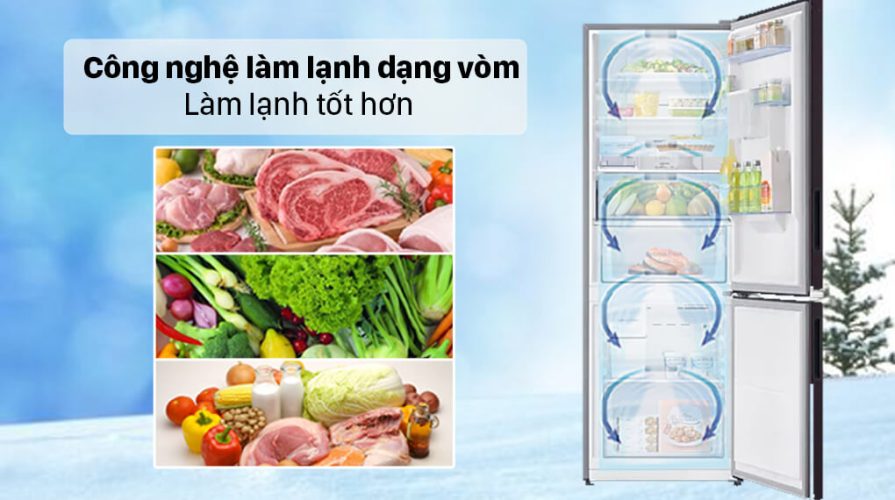Tủ lạnh Samsung RB30N4190BY/SV ứng dụng công nghệ làm lạnh dạng vòm