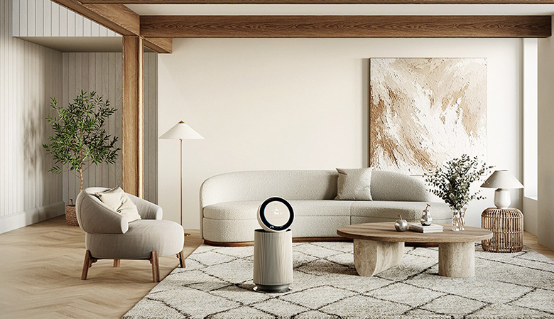 Máy lọc không khí LG PuriCare 360 Alpha PET AS65GDBY0 gây ấn tượng ngay từ cái nhìn đầu tiên với thiết kế trụ tròn đặc trưng Máy lọc không khí LG PuriCare 360 Alpha PET AS65GDBY0 gây ấn tượng ngay từ cái nhìn đầu tiên với thiết kế trụ tròn đặc trưng