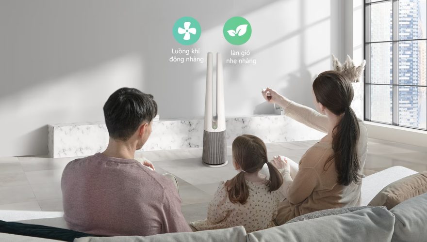 vua loc khi vua lam mat sản phẩm còn hoạt động như một chiếc quạt làm mát thông minh