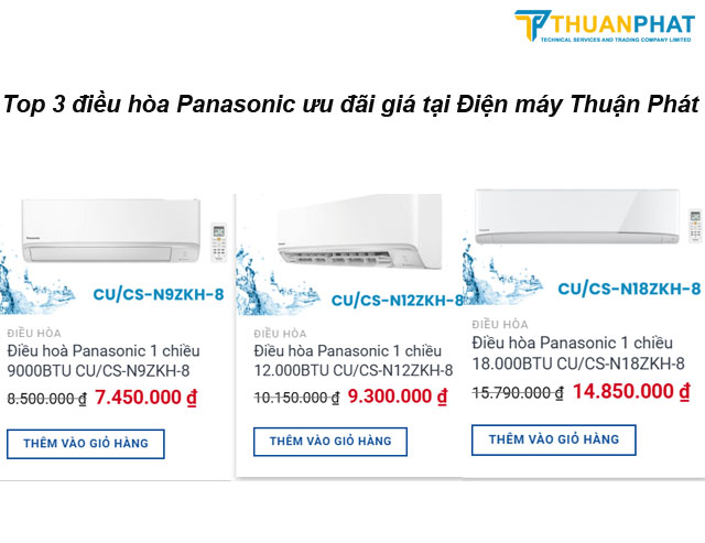 Panasonic Top dieu hoa tot nhat hien nay