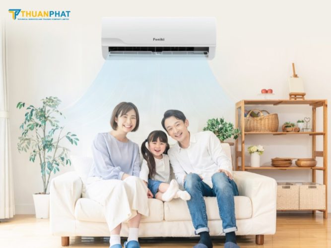 Khách hàng sử dụng điều hòa Funiki trong không gian gia đình
