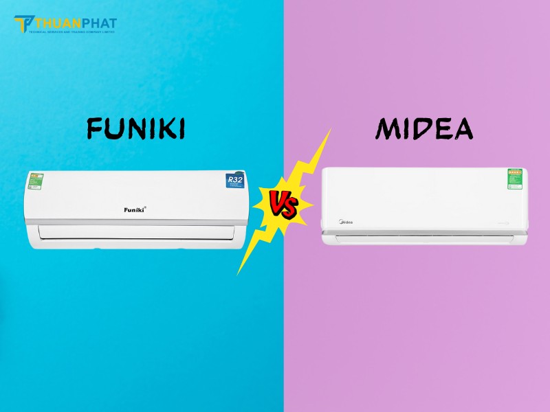 so sánh điều hòa funiki và midea