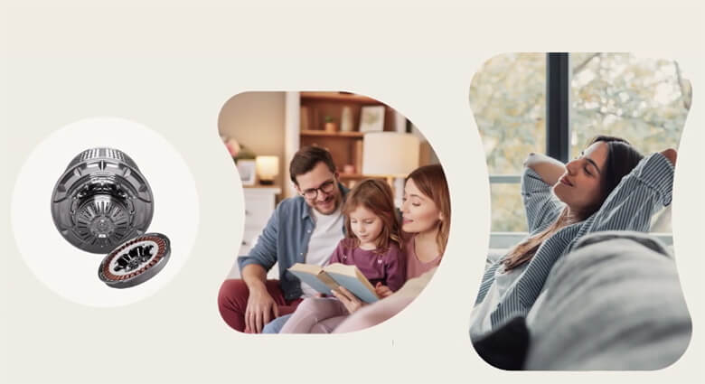 Máy được trang bị động cơ truyền động trực tiếp Inverter Direct Drive Máy được trang bị động cơ truyền động trực tiếp Inverter Direct Drive