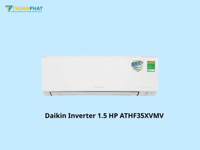 dieu hoa 2 chieu gia re 4 Daikin Inverter 1.5 HP ATHF35XVMV