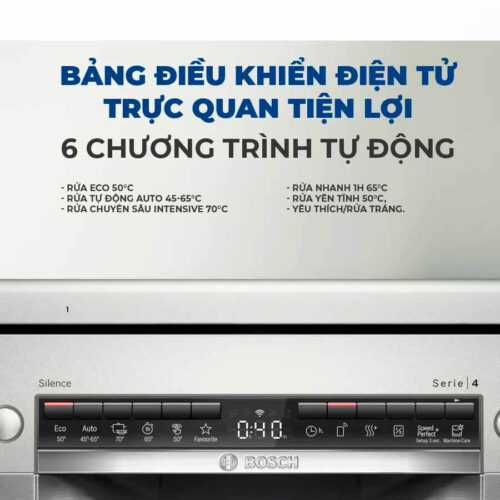 Máy được tích hợp 6 chương trình rửa cơ bản, đáp ứng đầy đủ nhu cầu sử dụng hằng ngày Máy được tích hợp 6 chương trình rửa cơ bản, đáp ứng đầy đủ nhu cầu sử dụng hằng ngày