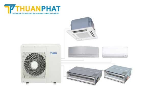Điều hòa multi cho phép một dàn nóng kết nối với nhiều dàn lạnh khác nhau