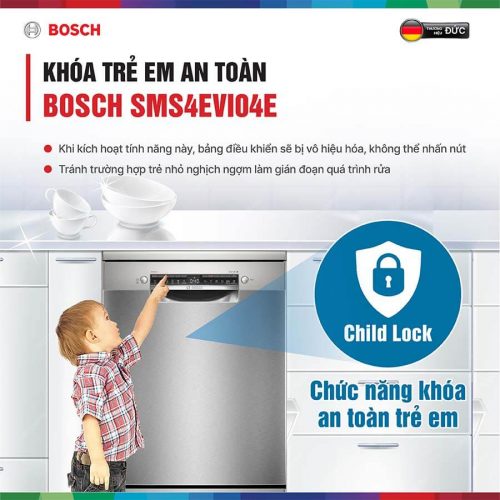 Ngăn trẻ em vô tình thay đổi chương trình khi máy đang hoạt động.