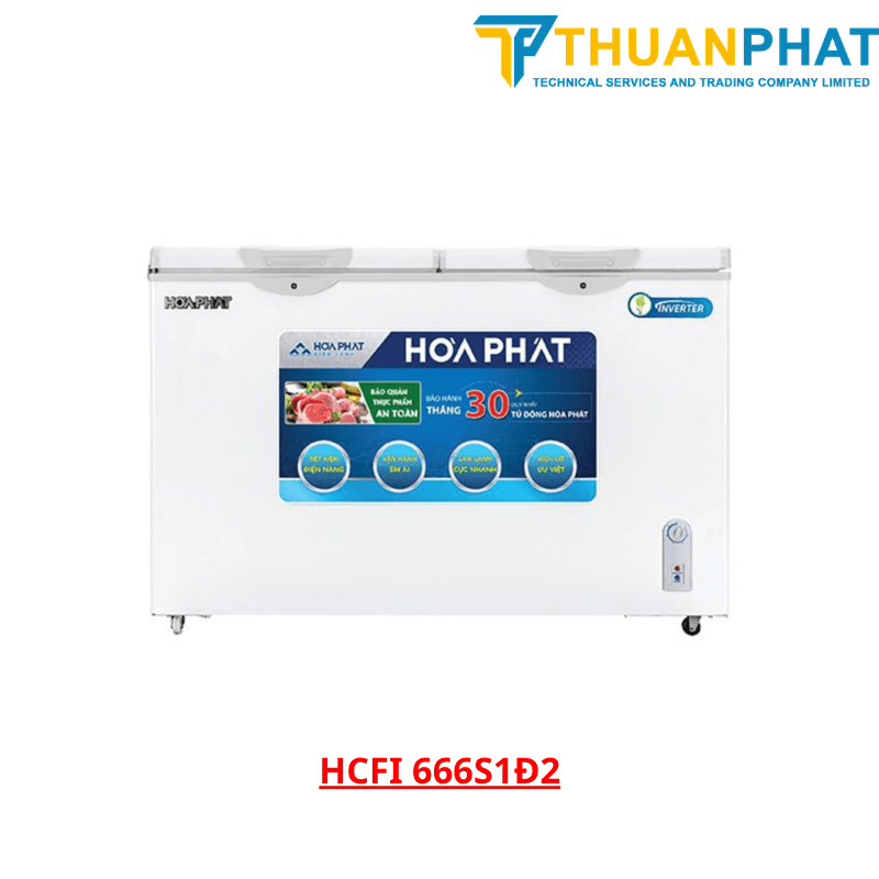 Tủ đông Hòa Phát Inverter HCFI 666S1Đ2 352 lít
