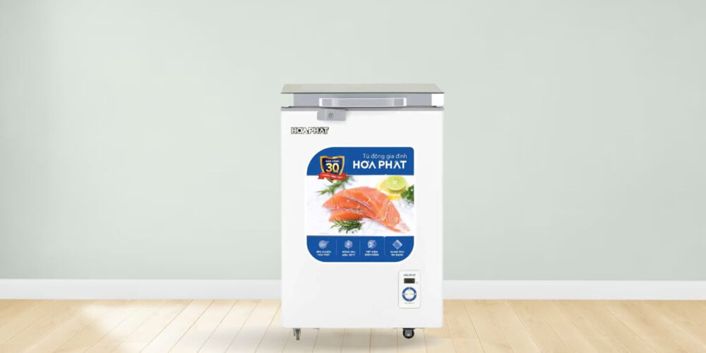 Tủ đông HPF AD6107.T1 sở hữu thiết kế nhỏ gọn, tinh tế với gam màu trang nhã