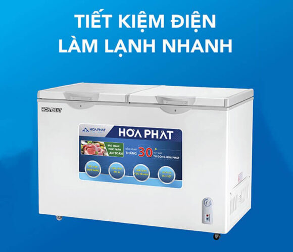 Tủ đông Hòa Phát HCF 656S2Đ2 sử dụng dàn lạnh bằng đồng, giúp tăng khả năng dẫn nhiệt và làm lạnh nhanh
