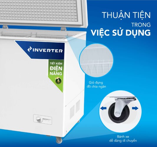 HPF AD81190 Không chỉ mạnh về công nghệ, tủ đông Hòa Phát HPF AD81190 còn được trang bị nhiều tiện ích thiết thực HPF AD81190 Không chỉ mạnh về công nghệ, tủ đông Hòa Phát HPF AD81190 còn được trang bị nhiều tiện ích thiết thực