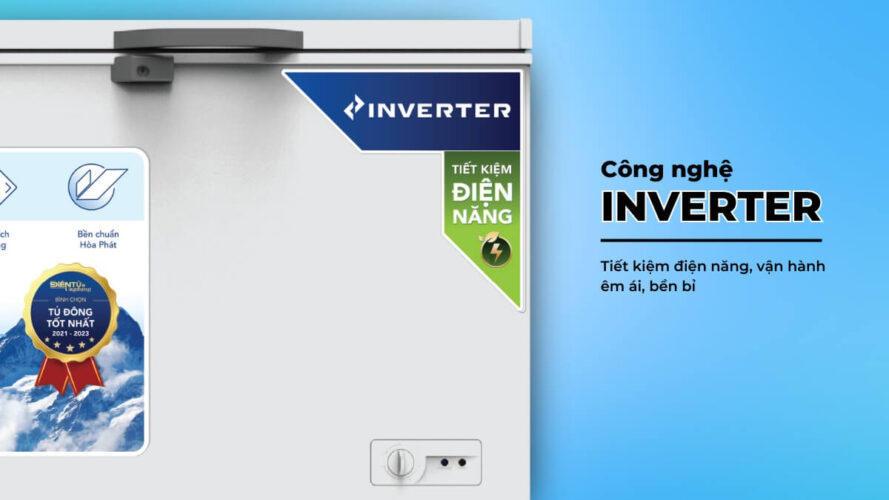 Nhờ tích hợp công nghệ Inverter, tủ đông có khả năng kiểm soát hoạt động của máy nén hiệu quả