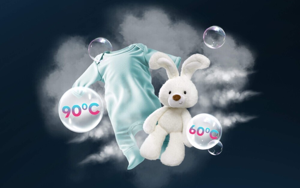 Máy giặt Casper WF-D95VGR1 được trang bị công nghệ giặt hơi nước Steam Wash hiện đại