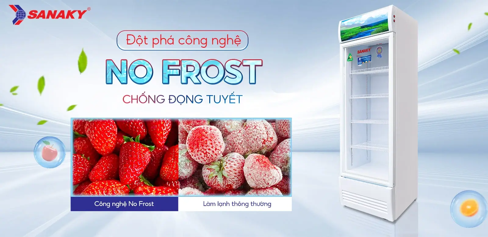 Đây là công nghệ tiên tiến giúp ngăn chặn hoàn toàn hiện tượng đóng tuyết trong quá trình vận hành, mang đến nhiều lợi ích vượt trội so với các dòng tủ mát thông thường. Đây là công nghệ tiên tiến giúp ngăn chặn hoàn toàn hiện tượng đóng tuyết trong quá trình vận hành, mang đến nhiều lợi ích vượt trội so với các dòng tủ mát thông thường.