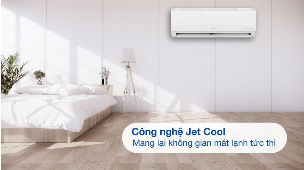 LG IEC12G2 được trang bị chế độ làm lạnh nhanh giúp nhanh chóng đưa nhiệt độ phòng về mức cài đặt chỉ trong thời gian ngắn.