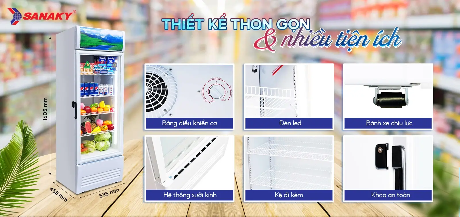 Không chỉ chú trọng đến khả năng làm lạnh, Sanaky còn tích hợp nhiều tiện ích hữu ích trên VH-2599K3 nhằm mang đến trải nghiệm sử dụng thuận tiện hơn cho khách hàng.