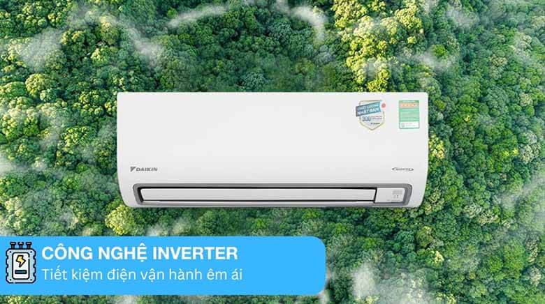 Một trong những ưu điểm nổi bật của Daikin FTKF60ZVMV là được tích hợp công nghệ Inverter thế hệ mới
