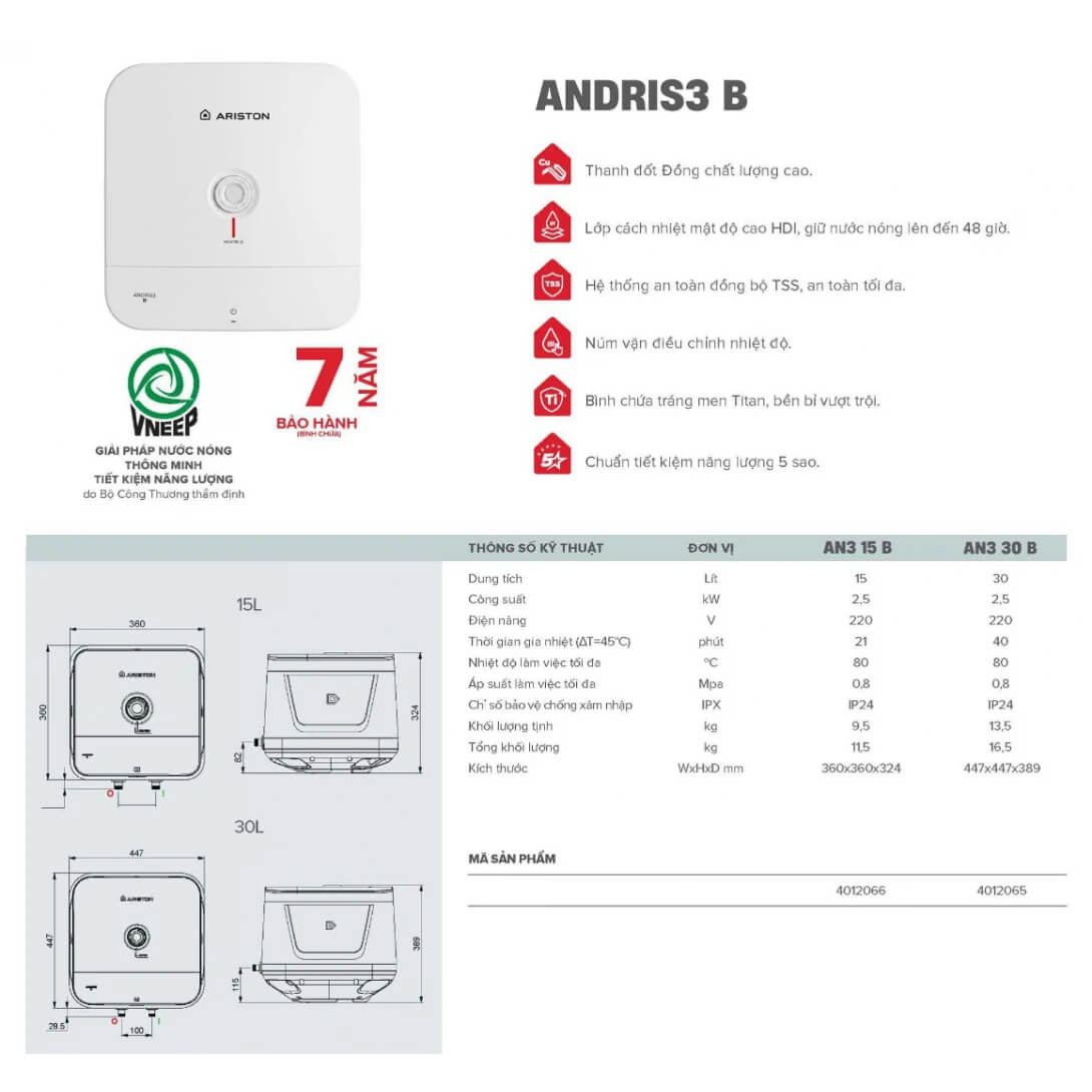 AN3 30 B 30 lít còn gây ấn tượng với thiết kế mang phong cách Ý do nhà thiết kế nổi tiếng Umberto Palermo thực hiện. AN3 30 B 30 lít còn gây ấn tượng với thiết kế mang phong cách Ý do nhà thiết kế nổi tiếng Umberto Palermo thực hiện.