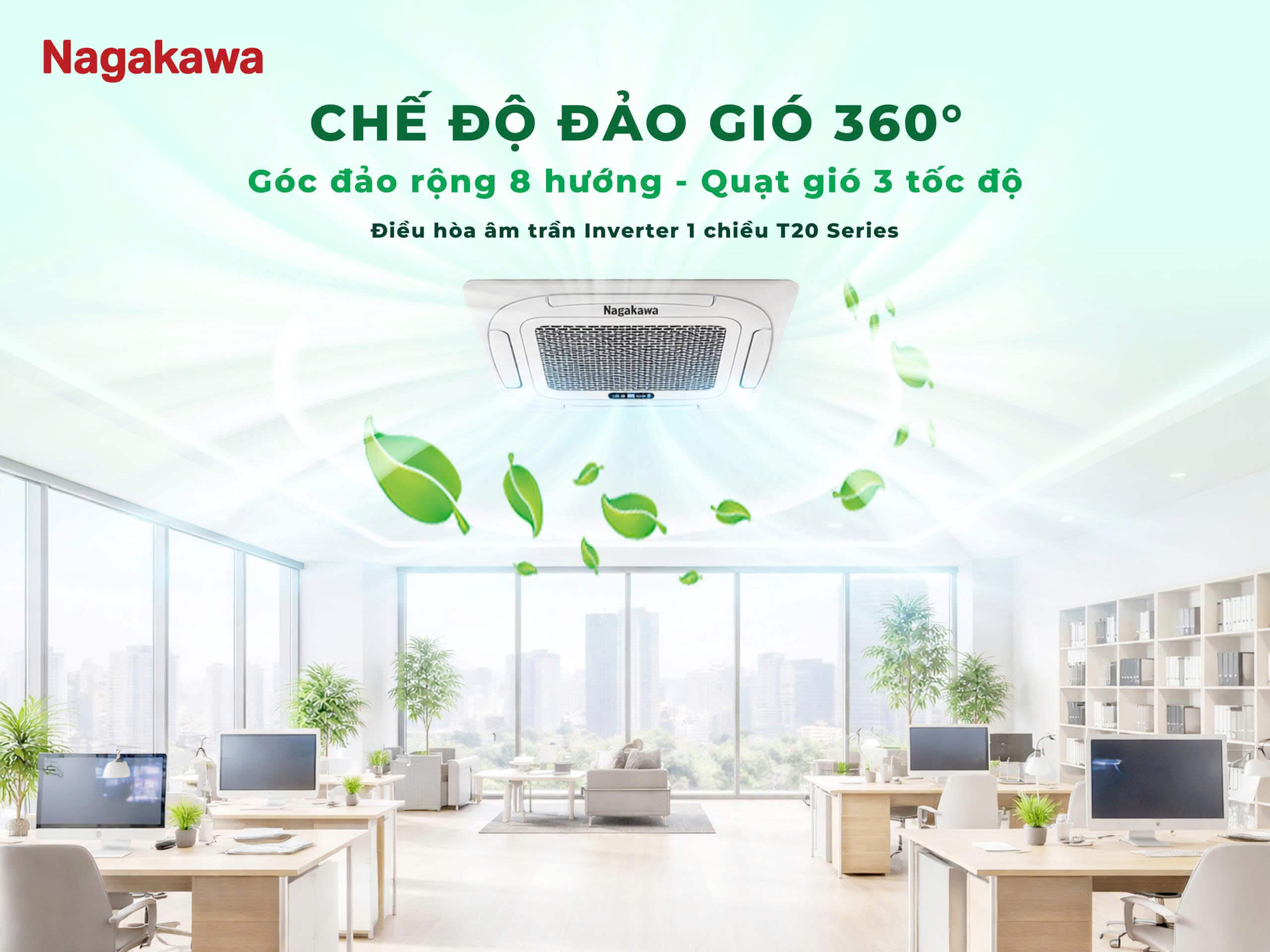 NIT-C24R2U35 sở hữu thiết kế 8 hướng thổi, cho phép luồng khí lạnh được phân bổ theo nhiều hướng khác nhau trong không gian. NIT-C24R2U35 sở hữu thiết kế 8 hướng thổi, cho phép luồng khí lạnh được phân bổ theo nhiều hướng khác nhau trong không gian.