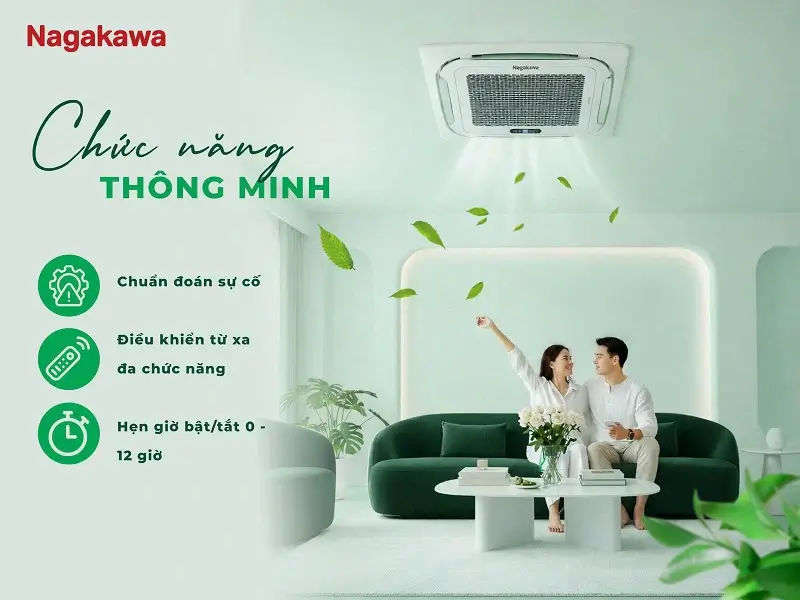 Nagakawa NT-C24R1T20 được tích hợp nhiều chế độ vận hành tiện ích, giúp người dùng chủ động lựa chọn cách sử dụng phù hợp với điều kiện thực tế.
